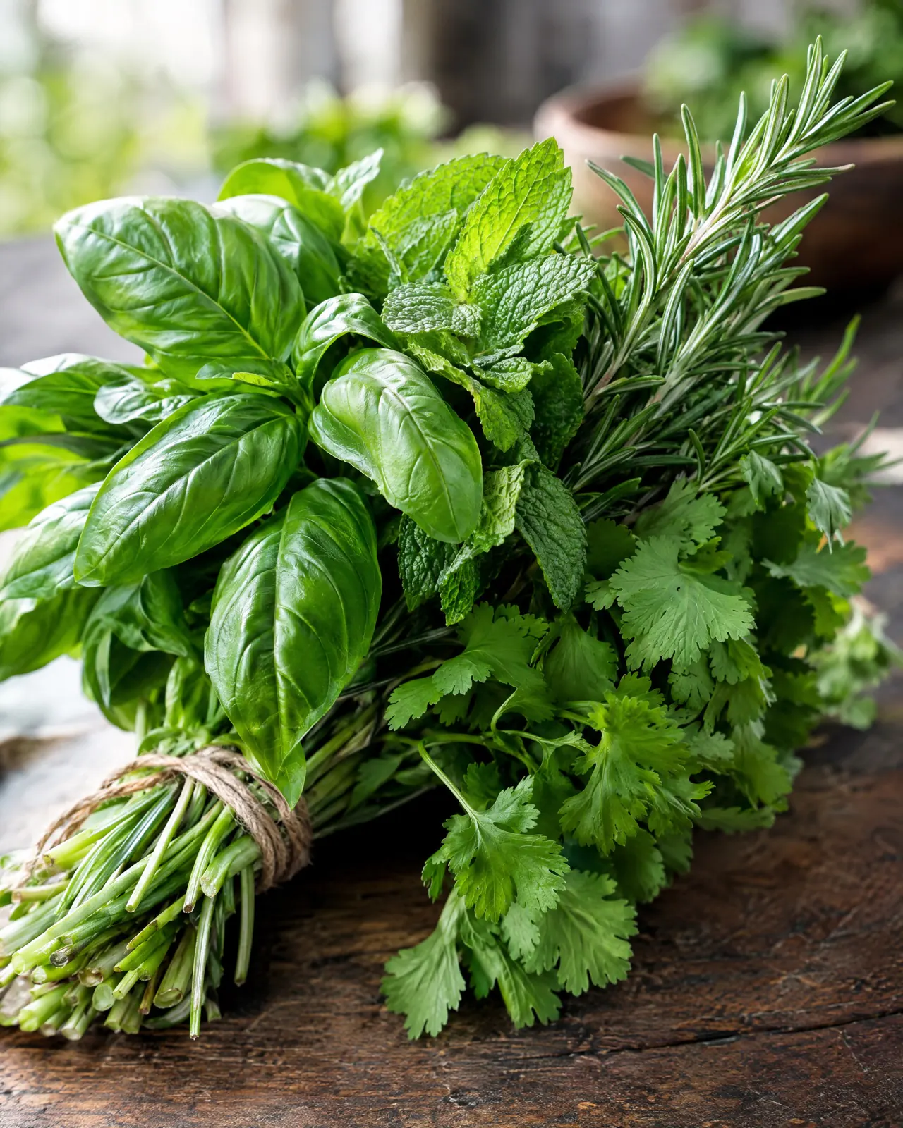 Fresh Tanzanian herbs